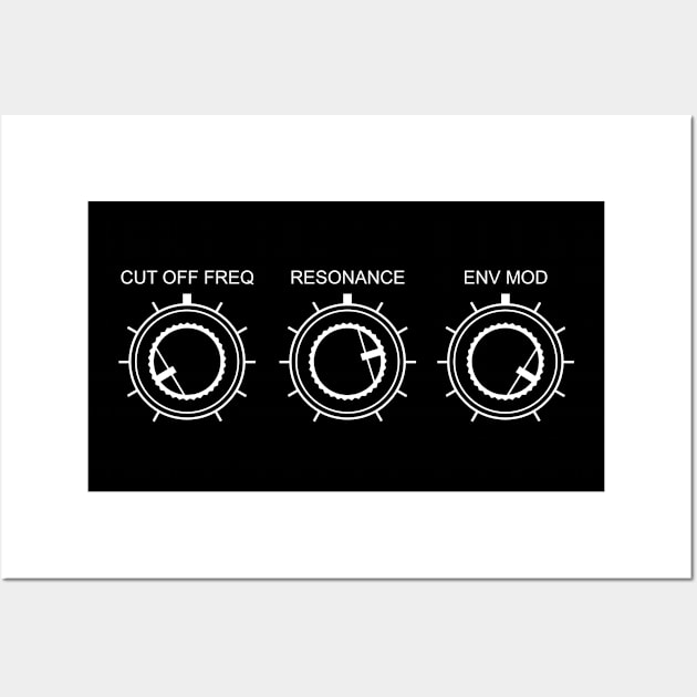 Analogue Synthesizer Filter Controls Wall Art by Atomic Malibu